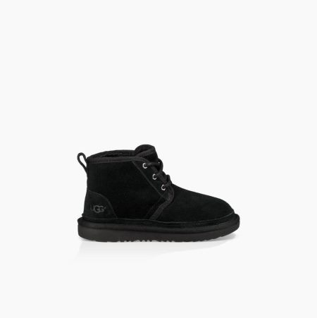 UGG Neumel II Black Boots for Kids (WLYO69324)